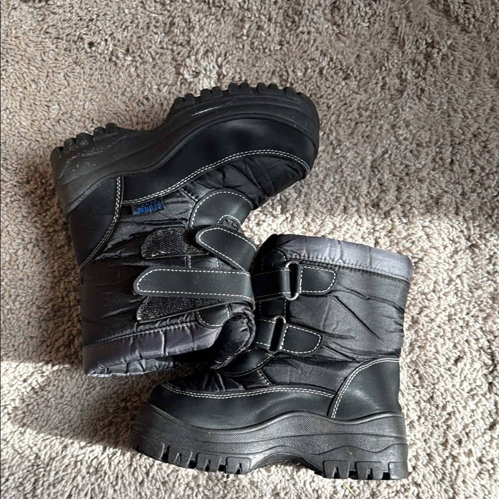Storm Black Insulated Rain and Snow Boots